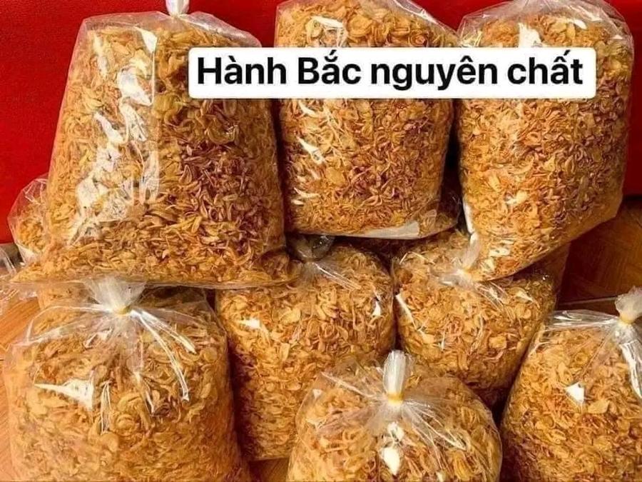 Hành phi Bắc nguyên chất đóng túi, sẵn sàng cho sử dụng.