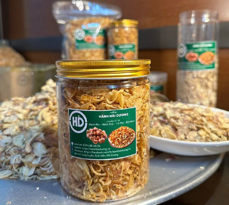 Hành phi nên được đậy nắp kín, để ở nơi khô ráo thoáng mát